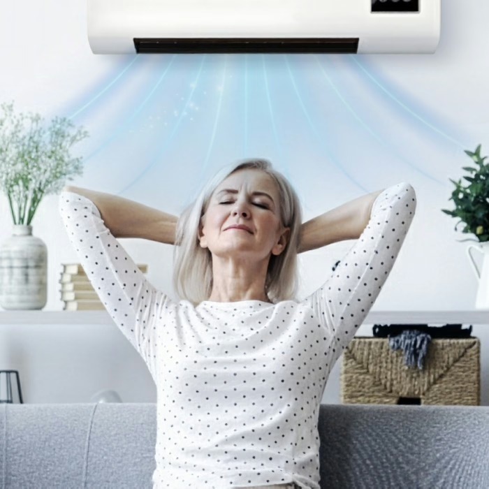 Coolizi tragbare Klimaanlage sorgt für angenehme Kühlung beim Entspannen zu Hause